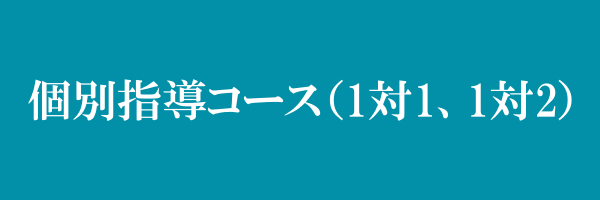 個別指導コース（1対1、1対2）